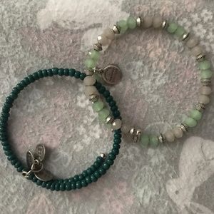 2 Beaded Alex and Ani Bracelets